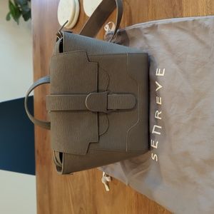 Senreve Gray Leather Bag - mini